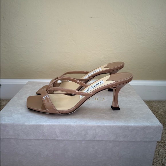 Jimmy Choo Nude Heeled Sandals - Picture 3 of 12